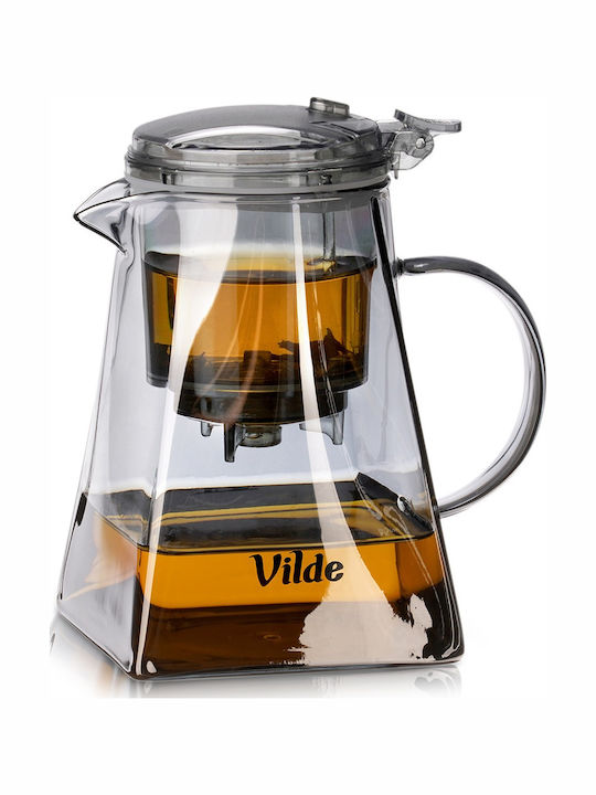 Vilde Τσαγιέρα με Φίλτρο Γυάλινη Διάφανη 880ml
