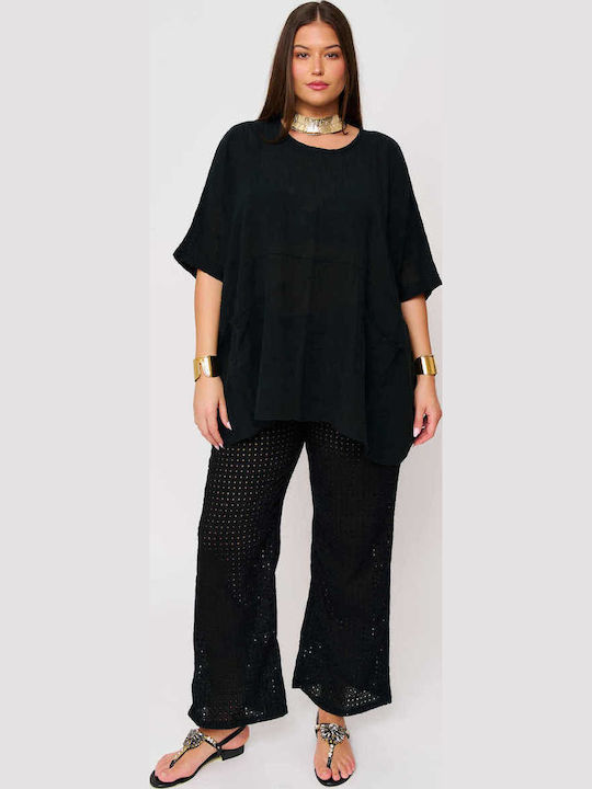 Women's Cotton Blouse Black