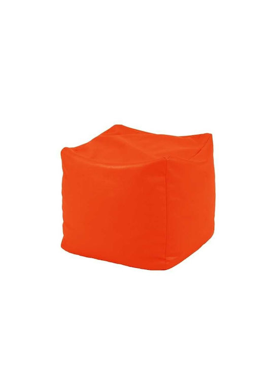 Multifunctional Bean Bag Chair Waterproof Neon Orange 40x40x40cm