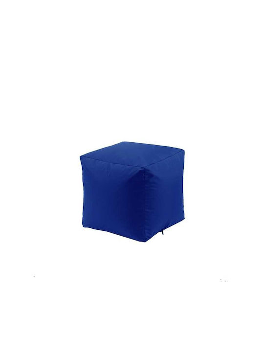 Vielseitiger Sitzsack Hocker Wasserdicht Royal Blau 40x40x40cm