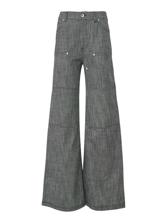 C. Manolo Women's Fabric Trousers Black