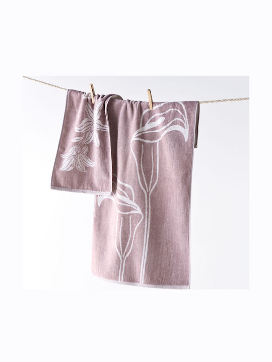 Kentia Hand Towel Stylish 30x50cm Mauve Weight ...