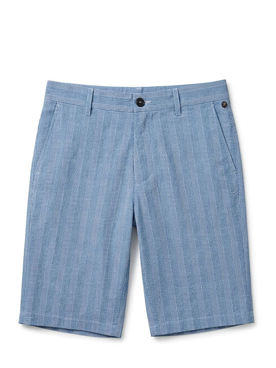 Save The Duck Men's Shorts White-Blue