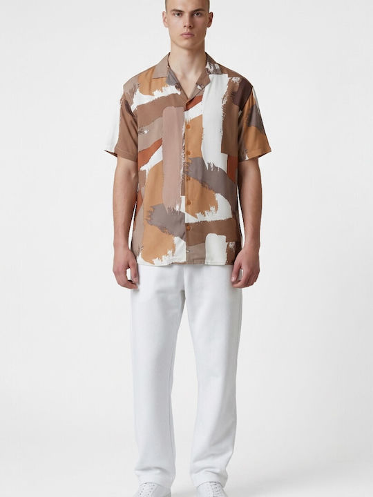 Short Sleeve Brown Shirt