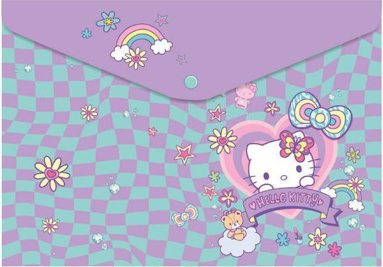 Πλαστικός Φάκελος Α4 Κουμπί Coolpack Hello Kitty 3
