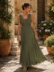 Summer Maxi Dress for Wedding / Christening Khaki