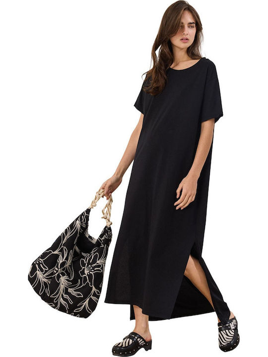 Namaste Καλοκαιρινό Maxi Φόρεμα Black