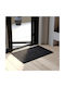 5Five Non-Slip Rectangular Black Rug 60x90cm