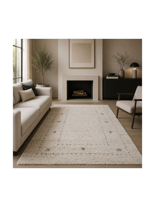 Shaggy Bonifay Χαλί Ορθογώνιο Cream/multi 200x290cm