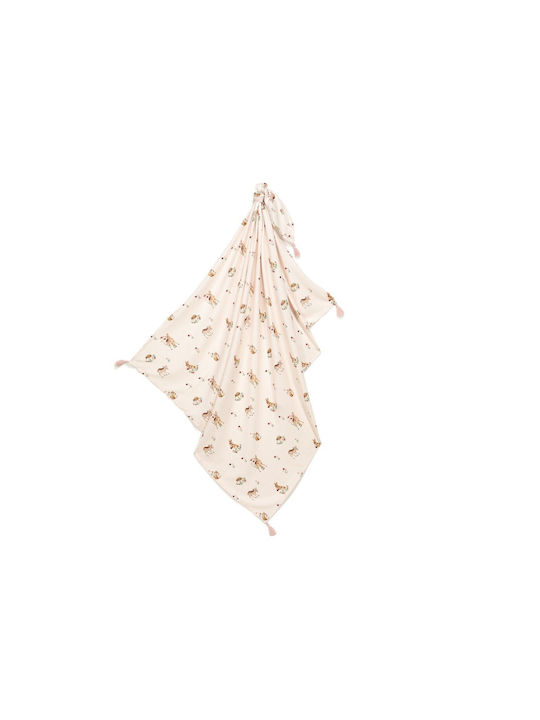 La Millou Nursery Swaddling Blanket Bamboo Pink...