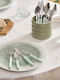 Cutlery Set Green 24 Pieces