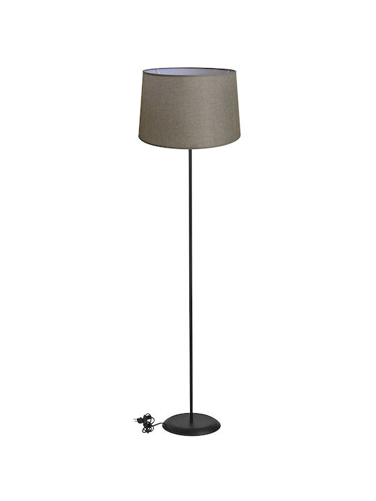 Heronia Floor Lamp H145xL35cm with Socket for E27 Bulb Black