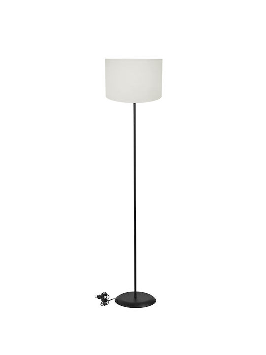 Heronia Floor Lamp H140xL30cm with Socket for E27 Bulb Black