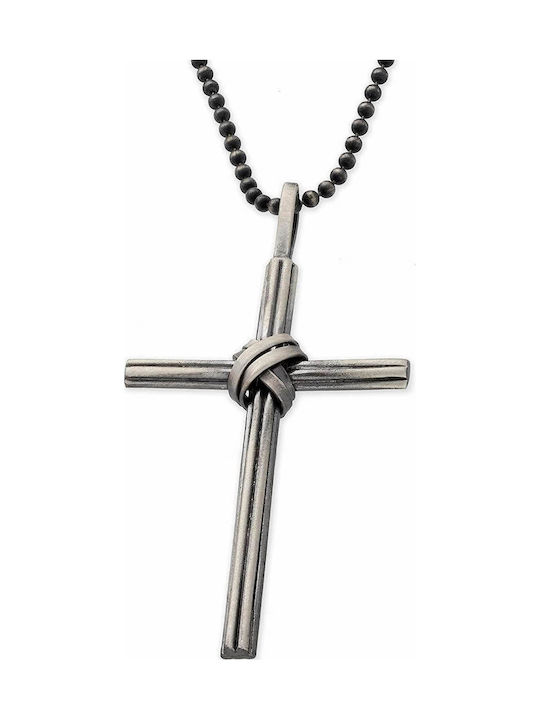 Medalion Cruce Handmade Argint 925 Lanț Rolo 45cm