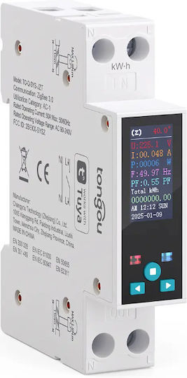 Smart Meter Tongou To-q-sys-jzt 50a Tuya Zigbee