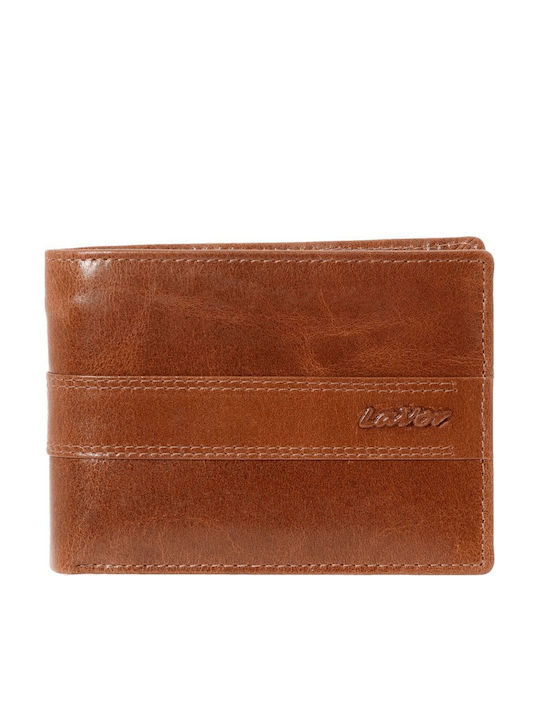 Lavor Leder Herrenbrieftasche mit RFID Tabac Braun