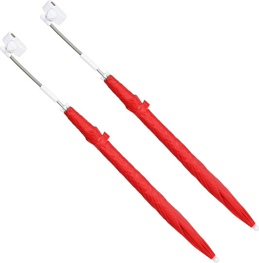 Vidaxl Umbrella Clip 2 Pcs Red Brick Ø 105 X 86 Cm