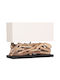 HomeMarkt Twiggy Metal Table Lamp for E27 Socket with White Shade and Brown Base