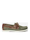 Phenis Δερμάτινα Ανδρικά Boat Shoes σε Πράσινο Χρώμα