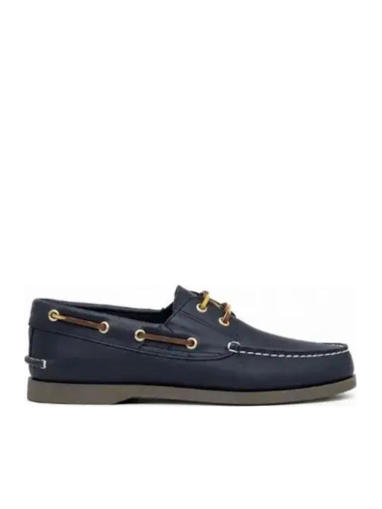 Mustang Loafers Mocasini Bărbați Din Piele Albastru