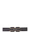 Celestino Women's Belt Embossed Buckle Black