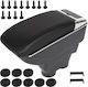 Peugeot 208 12-19 Armrest Storage Black Eco-leather + Installation Kit