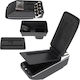Suzuki Swift 04-18 Auto-Armlehne Stauraum Schwarz Eco-Leder + Installationskit