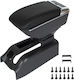 Vw Golf Iv 97-06 Armrest Storage Black Eco-leather + Mounting Kit