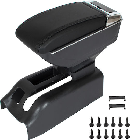 Vw Golf Iv 97-06 Armrest Storage Black Eco-leather + Mounting Kit