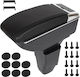 Peugeot 206 98-12 Armrest Storage Black Eco-leather + Installation Kit
