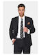 Winter Men's Suit with Regular Fit Black