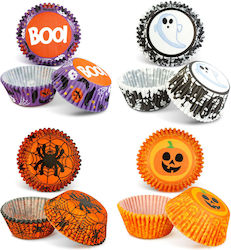 Halloween Decoration Cupcake Paper Set 4 Designs 7x5x3.2 Cm