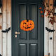Decorațiune De Halloween Dovleac Agățabil Mdf 30 X 25 Cm Portocaliu Negru Sclipici