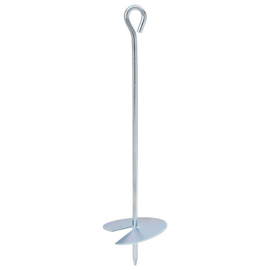 vidaXL Post Support for Garden Fence Made of Metal 10x10x40cm 4 Pieces Silver