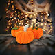 Halloween Textile Pumpkin Decoration 13 X 13 X 14 Cm Set 3 Models