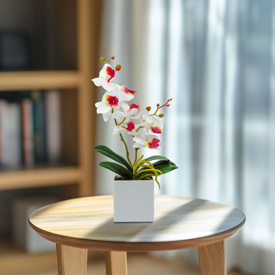 Künstliche Orchidee Topfpflanze 37 Cm 3 Farben Elegante Realistische Dekoration Zuhause Büro Veranstaltungen