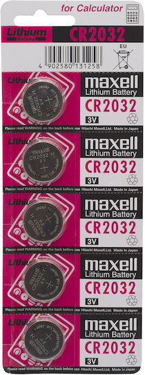 Cr2032 3v Lithium Batteries Blister Pack 5 Pcs Button Battery Remote Control Clock Electronics