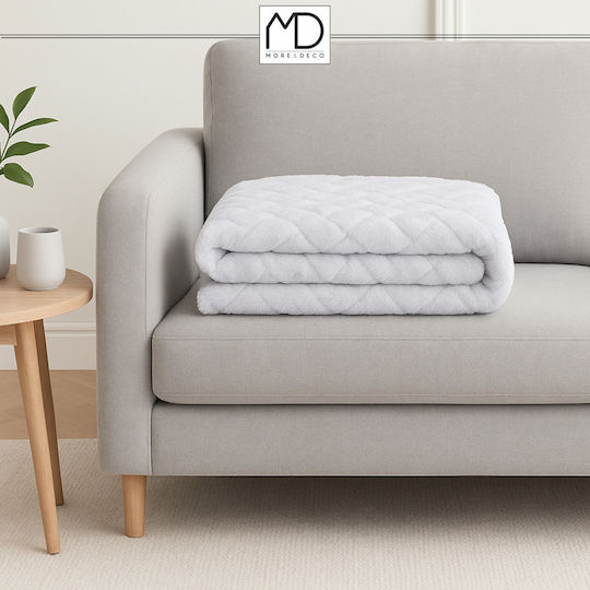 More&Deco Διπλή 200x220εκ. White