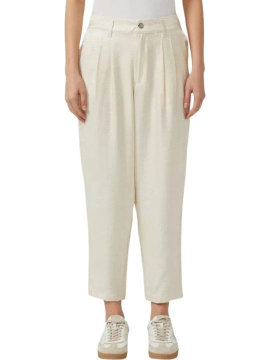 Women's Fabric Trousers Beige
