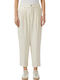Women's Fabric Trousers Beige