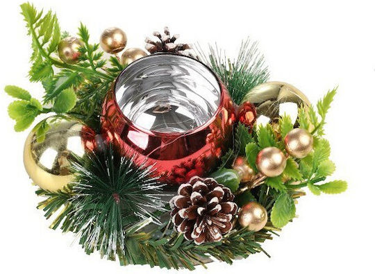 Alista Home Christmas Plastic Red Candle 12x12cm