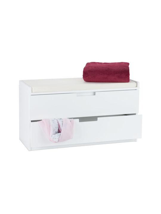 Mobilier Hol cu Bancă White 87x38x48.5cm