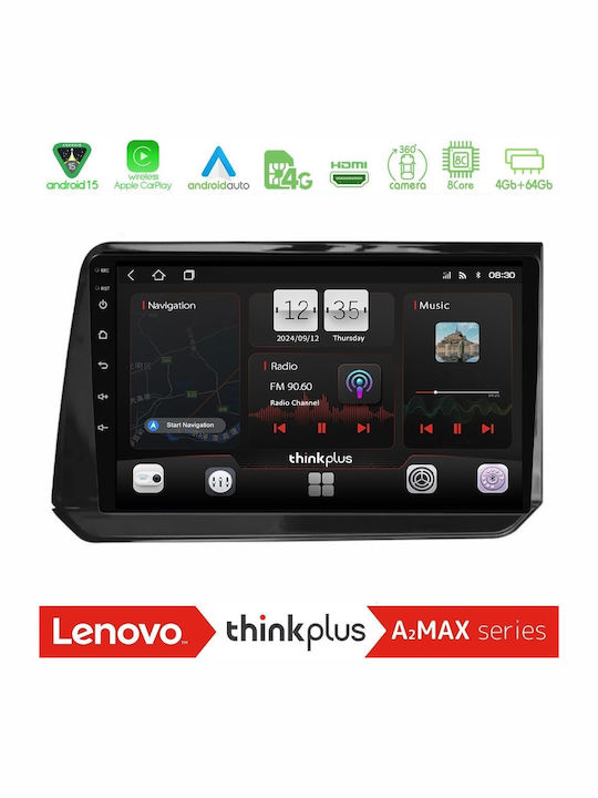 Lenovo Car Audio System for Nissan Note Bluetooth USB AUX WiFi GPS Apple CarPlay Android Auto with 10" Touch Screen