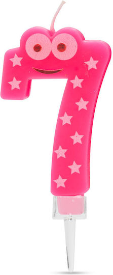 Cake Candle Size 7x4 Cm Number 7 Decoration Party
