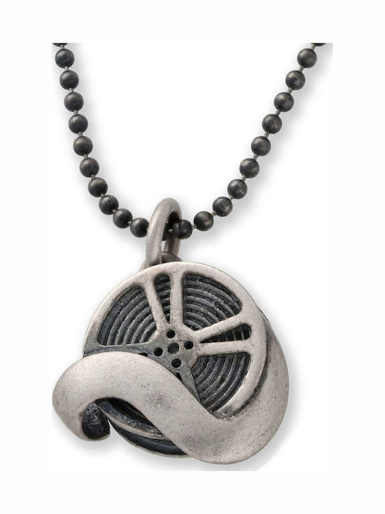 Men's Pendant Roll Cinema Handmade Silver 925 C...