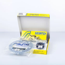 Sunstar Σετ Αλυσιδογράναζα Rtg K525rtg089 Χρυσό Kit