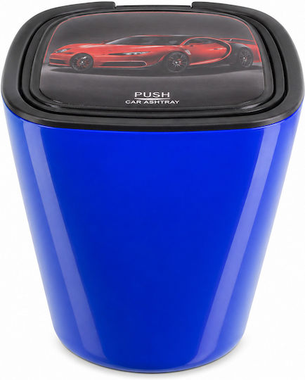 Car Ashtray Led Stainless Steel Holder Yd-001 Blue