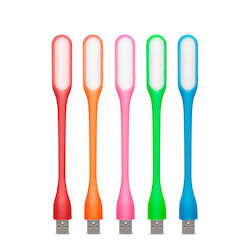 Led Usb Лампа За Четене 17 См Гъвкав Силикон Многоцветно Осветление