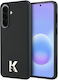 Karl Lagerfeld Logo Rückseite Umschlag Synthetisches Leder / Kunststoff / Silikon Schwarz (Galaxy A57)