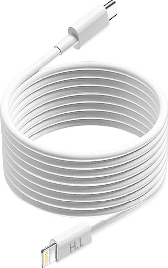 Avizar Lightning To Usb-c 20w Cable Iphone Ipad Compatible Fast Charging 2m White